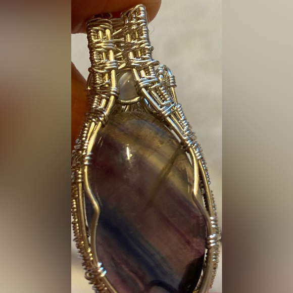 Rainbow Fluorite Pendant - Picture 13 of 14